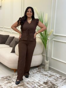 Plain Color Wide Leg Pants - Image 7