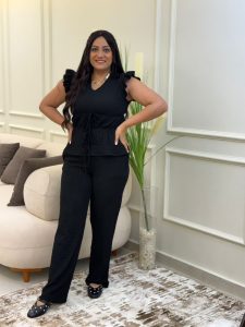 Plain Color Wide Leg Pants - Image 4