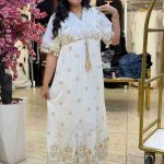 Short Sleeve Plaid Long Dress