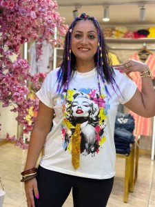 Oversized T-shirt with a Marilyn Monroe Design