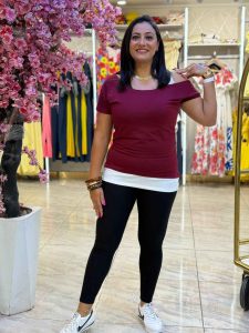Short Sleeve Top with One Strap - Image 3