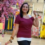 Short Sleeve Top with One Strap