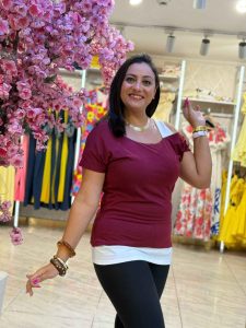 Short Sleeve Top with One Strap