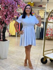 Short Sleeve Plain Color Short Dress - Image 6