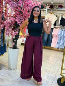 Front Buttons Wide Leg Pants - Image 6