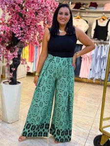 Front Buttons Wide Leg Pants - Image 17