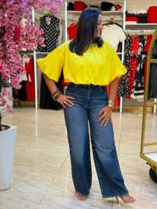 Short Sleeve Plain Color Top - Image 3