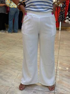 Plain Color Wide Leg Pants