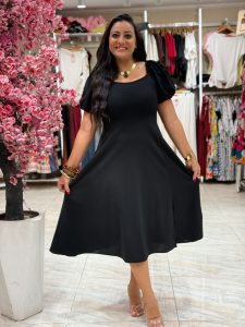 Short Sleeve Plain Color Long Dress - Image 15