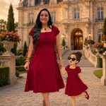 Short Sleeve Dress with a Tie-waist