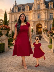 Short Sleeve Dress with a Tie-waist