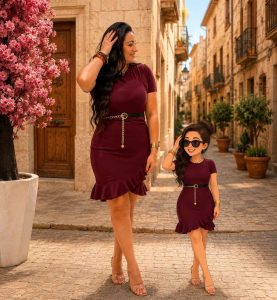 Short Sleeve Side Ruffle Short Dress