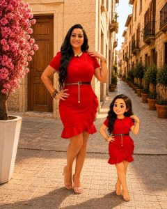 Short Sleeve Side Ruffle Short Dress - Image 2