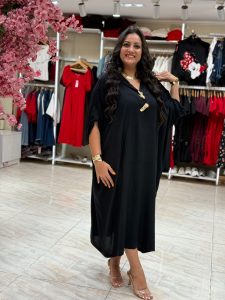 Plain Color Wide Long Dress