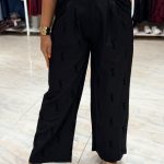 Wide Leg Black YLS Pants With Belt