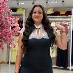 Sleeveless Top White Lace on Top