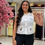 Short Ruffle Sleeve Front Plaid Top