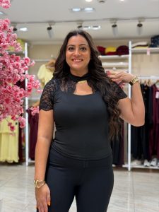 Sleeveless Black Blouse
