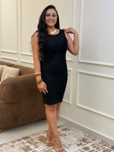 Sleeveless Plain Color Short Dress - Image 4