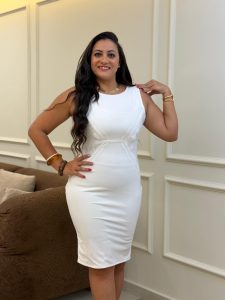 Sleeveless Plain Color Short Dress - Image 3