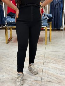 Black Leggings with Hooks