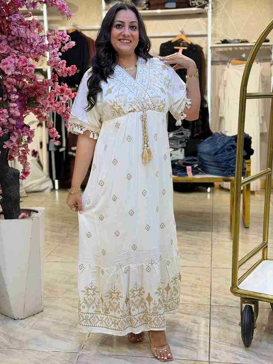 WhatsApp Image 2026-04-05 at 1.27.00 AM (6)_11zon Short Sleeve Plaid Long Dress - Image 1