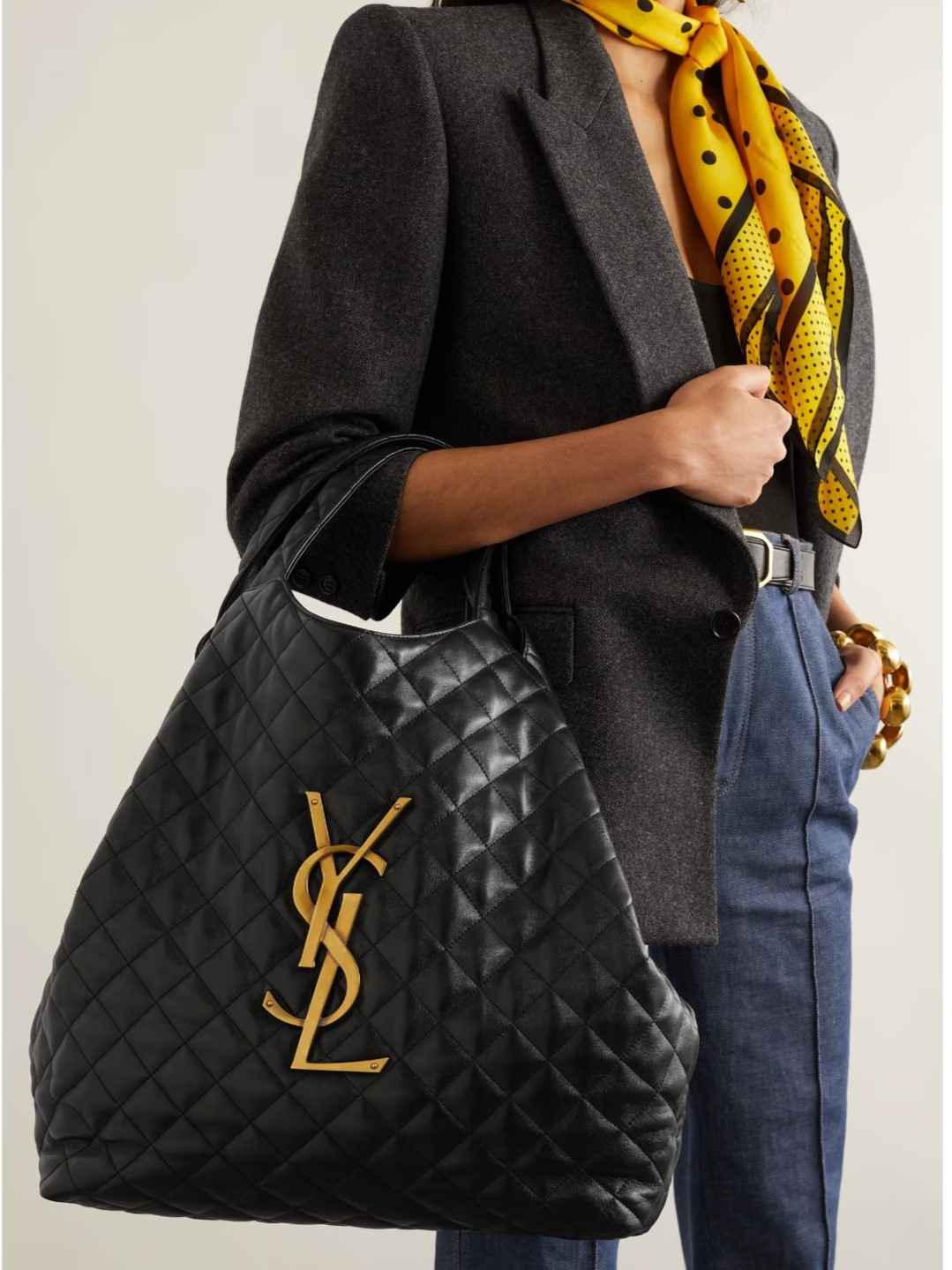 WhatsApp Image 2026-07-09 at 1.45.54 PM_11zon (1) YSL Black Leather Bag - Image 1